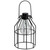 6.25" Black Jug-Shaped Solar Powered LED Decorative Outdoor Metal Patio Lantern - IMAGE 1