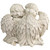 16" Sitting Cherub Angels with Bow and Heart Outdoor Garden Statue - IMAGE 5
