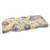 44" Yellow, Blue and Gray Flor Grande Decorative Outdoor Patio Wicker Loveseat Cushion - IMAGE 1