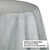 Pack of 12 Silver Disposable Round Party Table Covers 82" - IMAGE 2