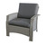 4pc Gray Wicker Outdoor Patio Furniture Set 57.75" - IMAGE 3