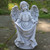 16.5" Gray Angel Decorative Outdoor Garden Bird Feeder Statue - IMAGE 2