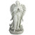 24.5" Light Olive Green Praying Angel Decorative Outdoor Garden Statue - IMAGE 1