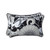 Set of 2 Imperial Black and Gray Rectangular Floral Outdoor Throw Pillows 18.5" - IMAGE 1