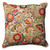 25" Red and Green Zoe Citrus Floral Square Outdoor Patio Floor Pillow - IMAGE 1