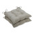 Set of 2 Gray Beach Charm Indoor/Outdoor Patio Seat Cushions with Ties 19" - IMAGE 1