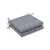 Set of 2 Simplistic Nature Stone Gray and Pearly White Squared Corners Seat Cushions 20” - IMAGE 1