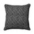 25” Black and White Square Corded Floor Pillow - IMAGE 1