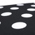 Polka Dot Tufted Outdoor Patio Wicker Loveseat Cushion - 44" - Black and White - IMAGE 2