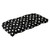 44" Black and White Polka Dot Outdoor Wicker Loveseat Patio Cushion - IMAGE 1