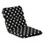 Polka Dot Outdoor Patio High Back Chair Cushion - 40.5" - Black and White - IMAGE 1