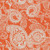 Set of 2 Orange and White Tufted Paisley Swirl Outdoor Wicker Seat Cushions 19" - IMAGE 2