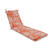 Paisley Vines Outdoor Patio Chaise Lounge Cushion - 80" - Orange and White - IMAGE 1