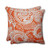 Paisley Outdoor Corded Throw Pillows - 18.5" - Orange and White - Set of 2 - IMAGE 1