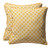 Set of 2 Yellow and White Square Outdoor Corded Throw Pillows 18.5" - IMAGE 1