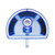 10.5" White and Blue Deluxe Half Moon Vinyl Liner Swimming Pool Vacuum Head - IMAGE 3