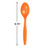 Club Pack of 600 Sunkissed Orange Premium Heavy-Duty Plastic Party Spoons - IMAGE 2