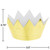 Club Pack of 72 Gold Mini Foil Paper Crown Children's Party Hats - One Size - IMAGE 2
