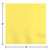 Club Pack of 500 Mimosa Yellow Premium 3-Ply Disposable Beverage Napkins 5" - IMAGE 2