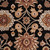 10' x 14' Floral Black and Red Hand Tufted Rectangular Wool Area Throw Rug - IMAGE 4