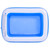 6.5' Blue and White Inflatable Rectangular Swimming Pool - IMAGE 3