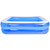 6.5' Blue and White Inflatable Rectangular Swimming Pool - IMAGE 4