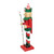 15" Red and Green Traditional Striped Elf Christmas Nutcracker - IMAGE 4