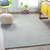 9.75' Solid Charcoal Gray Hand Loomed Round Wool Area Throw Rug - IMAGE 2