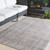4' x 5.6' Classic Luxury Ash Gray, Dark French Beige and Light Yellow Area Throw Rug - IMAGE 2