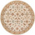 8' Tortilla Brown and Sage Green Hand Tufted Round Area Throw Rug - IMAGE 1