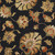 4' x 4' Black and Brown Contemporary Hand Tufted Floral Square Wool Area Throw Rug - IMAGE 3