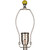 25.5" Contemporary Glass Table Lamp with Yellow Satin Modified Bell Shade - IMAGE 6