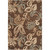 5.25' x 7.5' Paisley Brown and Blue Shed-Free Rectangular Area Throw Rug - IMAGE 1