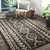 2.5' x 8' Lantern Garden Espresso Brown and Eggshell White Hand Knotted Area Throw Rug Runner - IMAGE 2