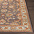 6' x 6' Brown and Beige Oriential Floral Hand Tufted Square Wool Area Throw Rug - IMAGE 4