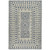 9' x 13' Floral Blue and Beige Rectangular New Zealand Wool Area Throw Rug - IMAGE 1