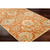 6' x 9' Cornelian Terracotta Red and Brown Hand Tufted Floral Rectangular Wool Area Throw Rug