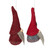 Set of 2 Gray and Burgundy Santa Christmas Gnomes Ornaments 4" - IMAGE 4