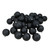 Shatterproof Matte Christmas Ball Ornaments 3.25" (80mm) - Black - 32ct - IMAGE 1