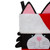 19.5" Black and Red Embroidered Kitty Cat Christmas Stocking - IMAGE 4
