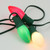 Opaque C9 Christmas String Lights - Green Red and White - 24' Green Wire - 25ct - IMAGE 3