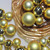 50ct Vegas Gold Shatterproof 2-Finish Christmas Ball Ornaments 4" (100mm) - IMAGE 2
