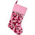 15.75" Pink and Brown Camouflage Christmas Stocking with Cuff - IMAGE 1