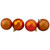 32ct Burnt Orange Shatterproof 4-Finish Christmas Ball Ornaments 3.25" (80mm) - IMAGE 3
