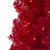 4' Pre-Lit Slim Red Artificial Christmas Tree - Clear Lights - IMAGE 3