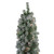 Pre-Lit Flocked Pencil Green Pine Artificial Christmas Tree - 6' - Clear Lights - IMAGE 2