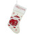 17" White and Red "Welcome" Snowman Embroidered Christmas Stocking - IMAGE 1