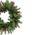 Real Touch™️ Noble Fir with Berries Artificial Christmas Wreath - Unlit - 24" - IMAGE 4