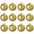 12ct Shiny Vegas Gold Shatterproof Christmas Ball Ornaments 4" (100mm) - IMAGE 2