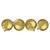 12ct Shiny Vegas Gold Shatterproof Christmas Ball Ornaments 4" (100mm) - IMAGE 4